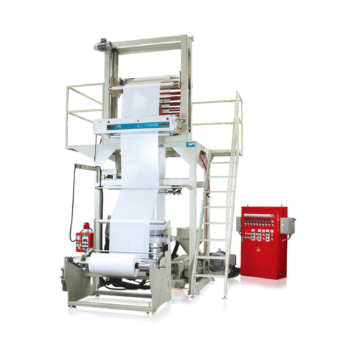 TWO LAYER HDPE/LDPE/ LLDPE HIGH SPEED PLASTIC INFLATION MACHINE : KMTL-40/45