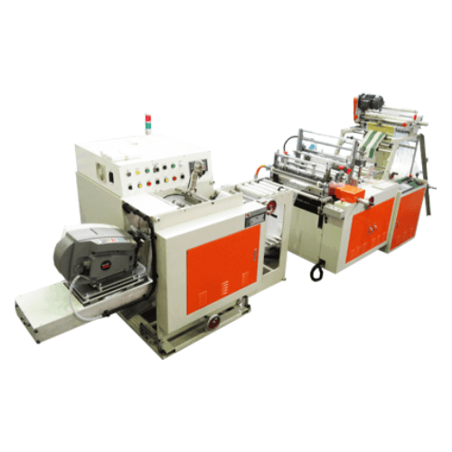 Bag on Roll Machine with automatic rewinding Module and  Auto Labeling 2