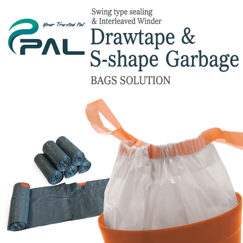 Bag Making Machine for Drawtape & S-shape Garbage Bags