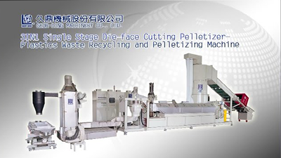 3IN1 Single Stage Die-Face Cutting Recycling & Pelletizing Machine | GEORDING